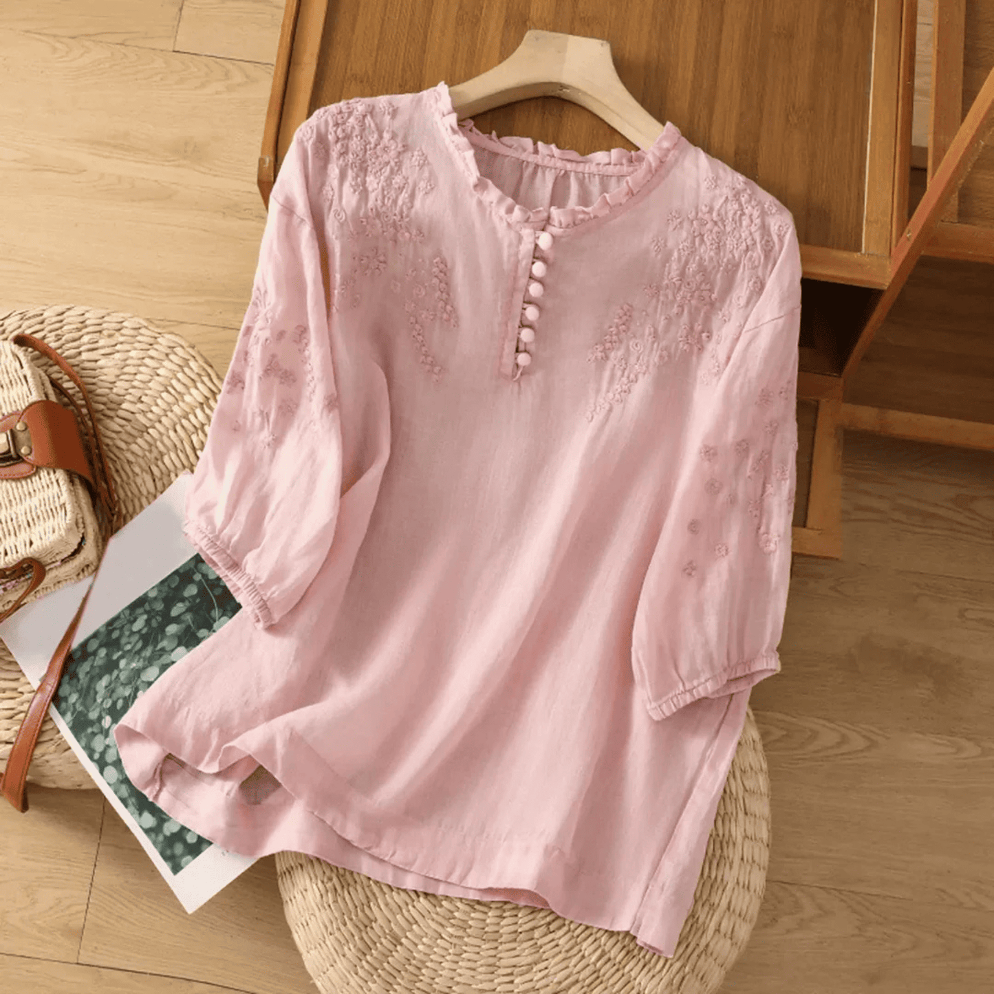 Blusa de Mujer Floral | Detalle Bordado