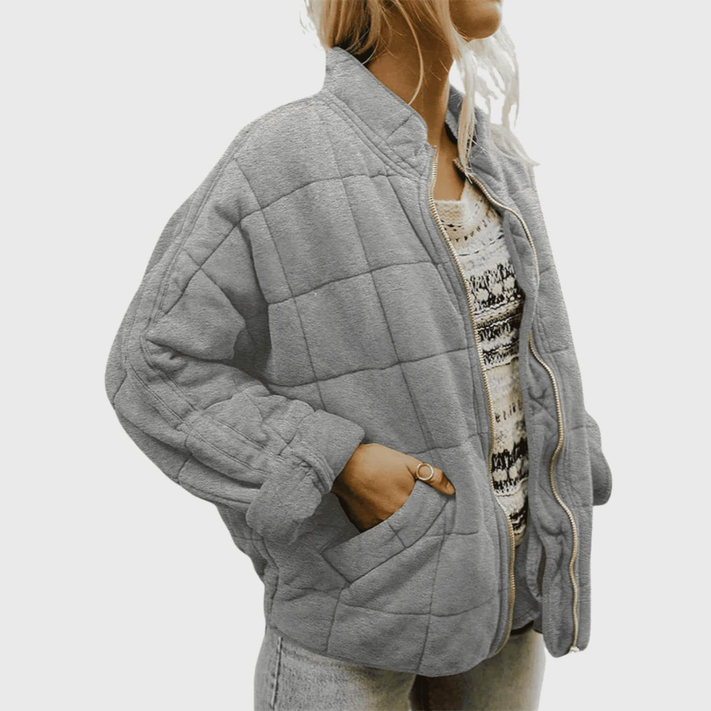 Chaqueta Acolchada de Mujer | Corte Holgado