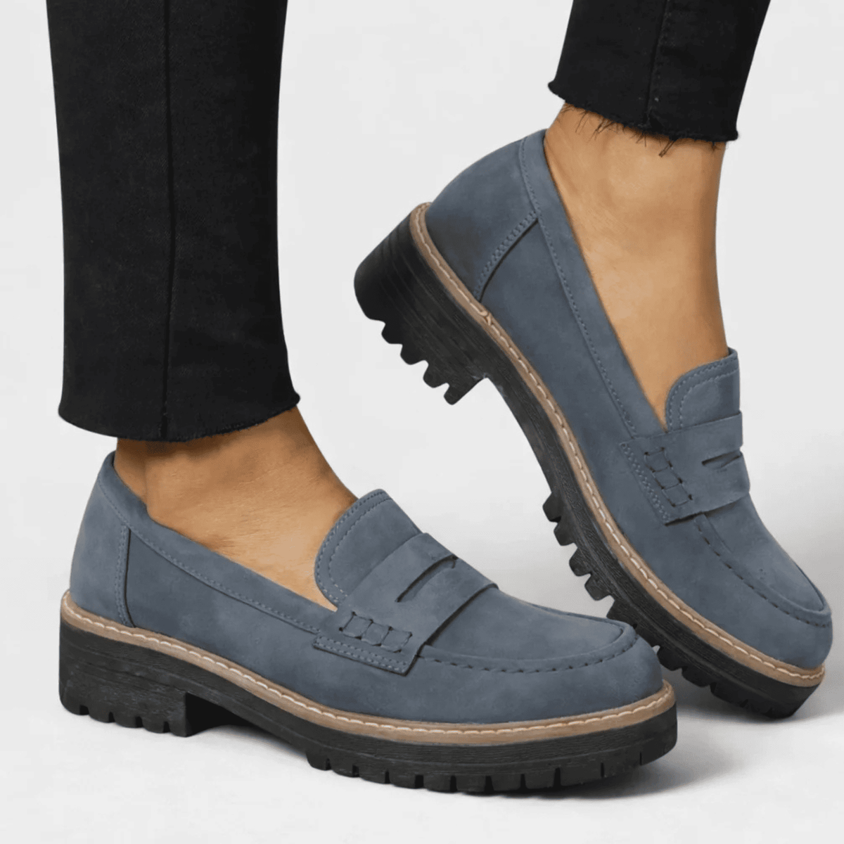 Mocasines de Mujer con Suela Gruesa - Plataforma