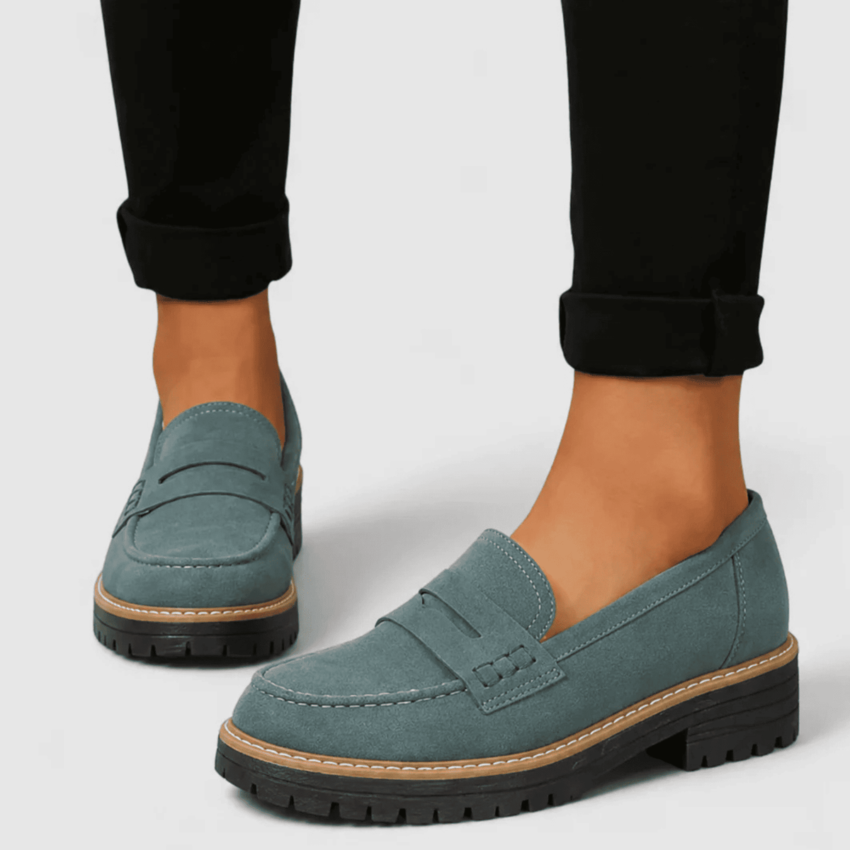 Mocasines de Mujer con Suela Gruesa - Plataforma