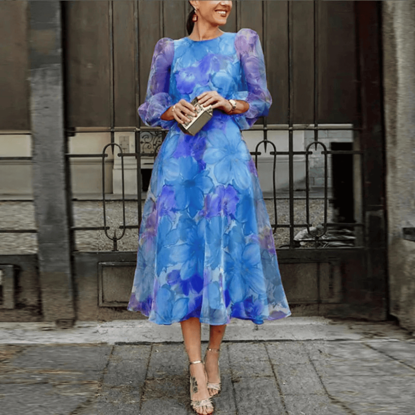 Vestido de Mujer Floral para Invitada de Boda | Midi