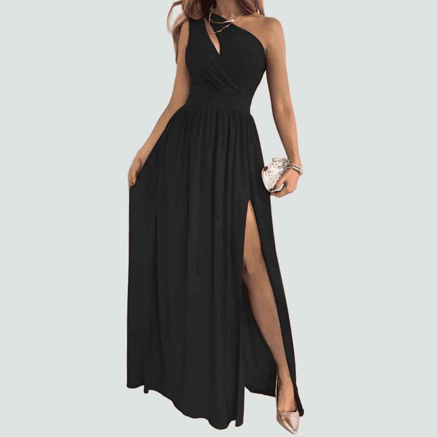 Vestido de Mujer Invitada de Boda Asimétrico - Maxi