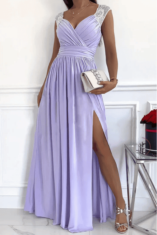 Vestido de Mujer para Invitada de Boda con Encaje - Maxi