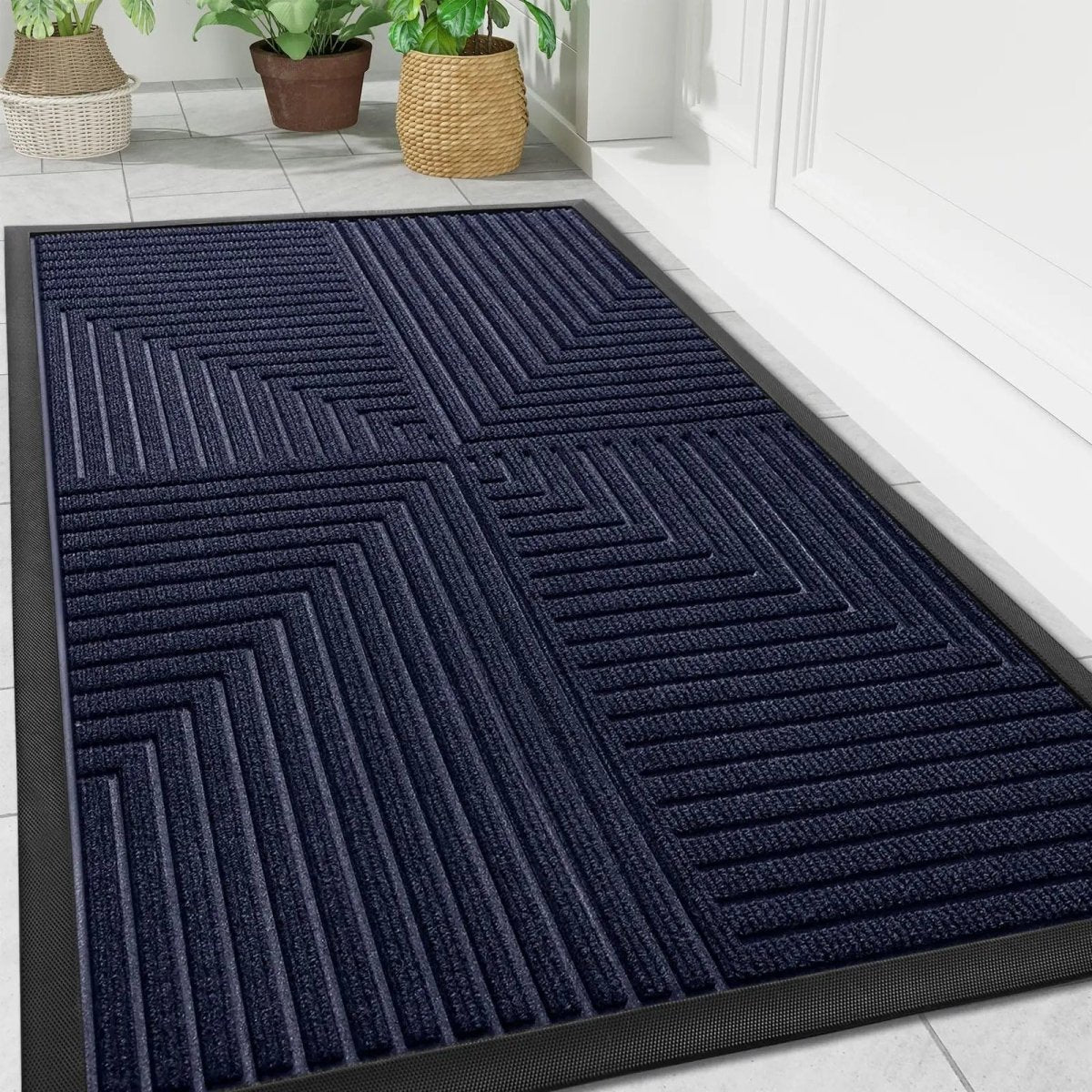 Alfombrilla de suelo con patrón geométrico