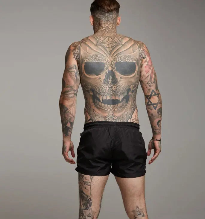 Pantalones cortos para hombre con cintura elástica y cordón