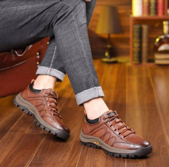Zapato bajo para hombre con cordones de cuerda trenzada