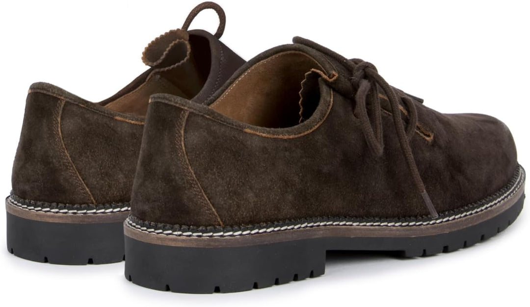 Zapatos de cordones para hombre con puntera redonda