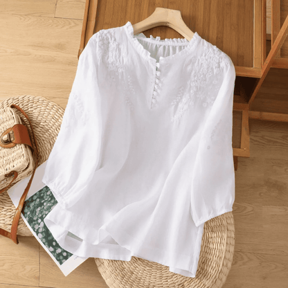 Blusa de Mujer Floral | Detalle Bordado