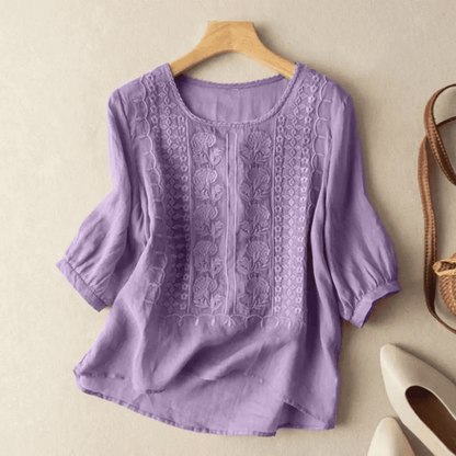 Blusa de Mujer Floral | Detalle Bordado