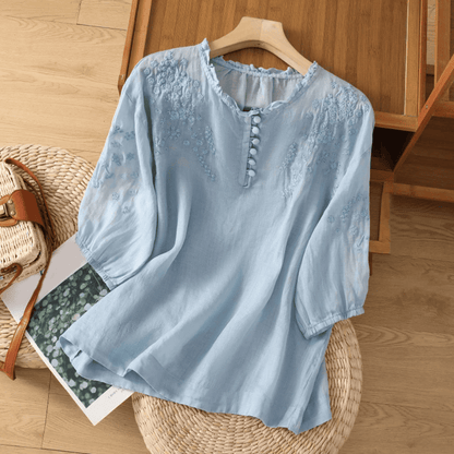 Blusa de Mujer Floral | Detalle Bordado