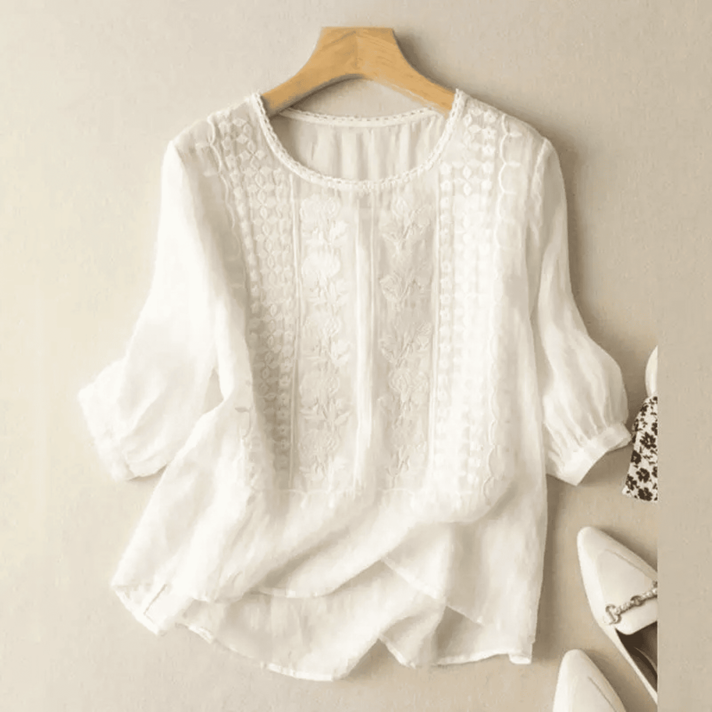 Blusa de Mujer Floral | Detalle Bordado
