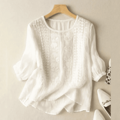 Blusa de Mujer Floral | Detalle Bordado