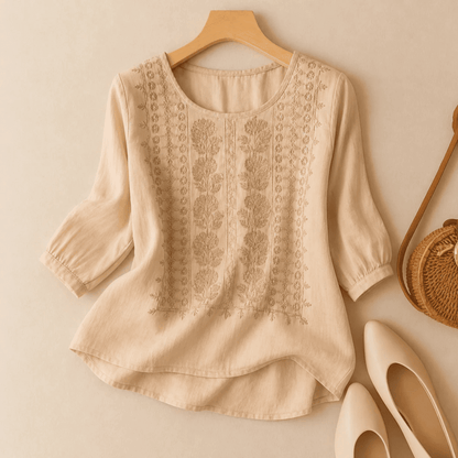 Blusa de Mujer Floral | Detalle Bordado