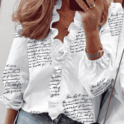 Blusa de Mujer con Volantes | Mangas Globo
