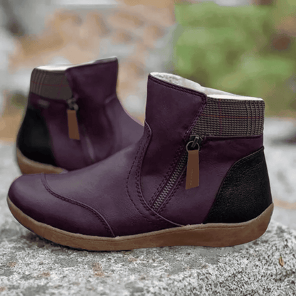Botines de Mujer con Doble Cremallera - Suela Plana