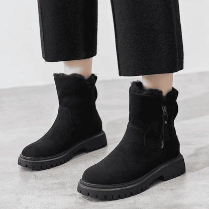 Botines de Mujer con Suela Dentada - Cremallera Lateral