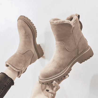 Botines de Mujer con Suela Dentada - Cremallera Lateral