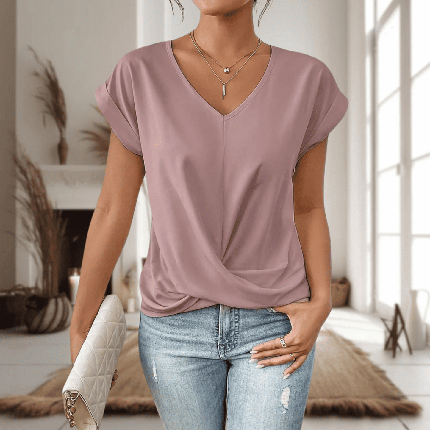 Camiseta de Mujer con Escote Corazón | Casual