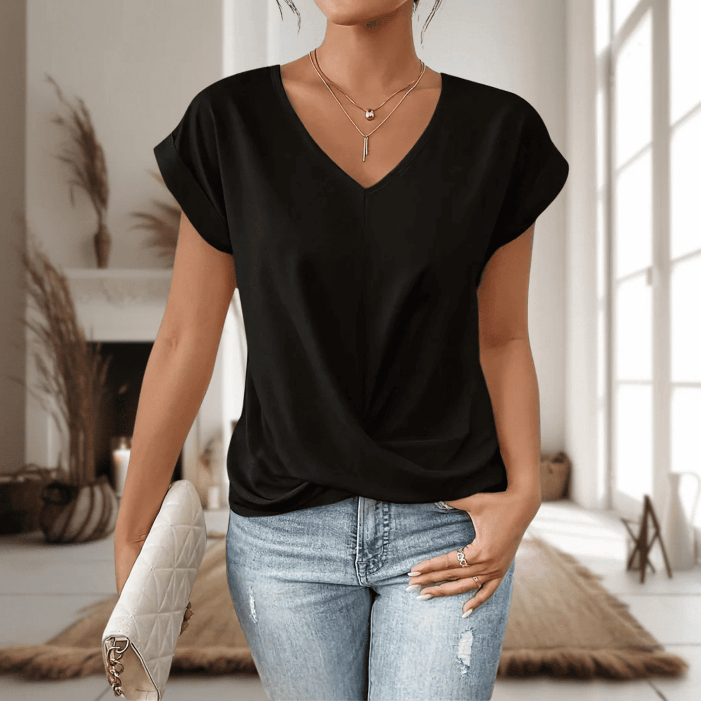 Camiseta de Mujer con Escote Corazón | Casual