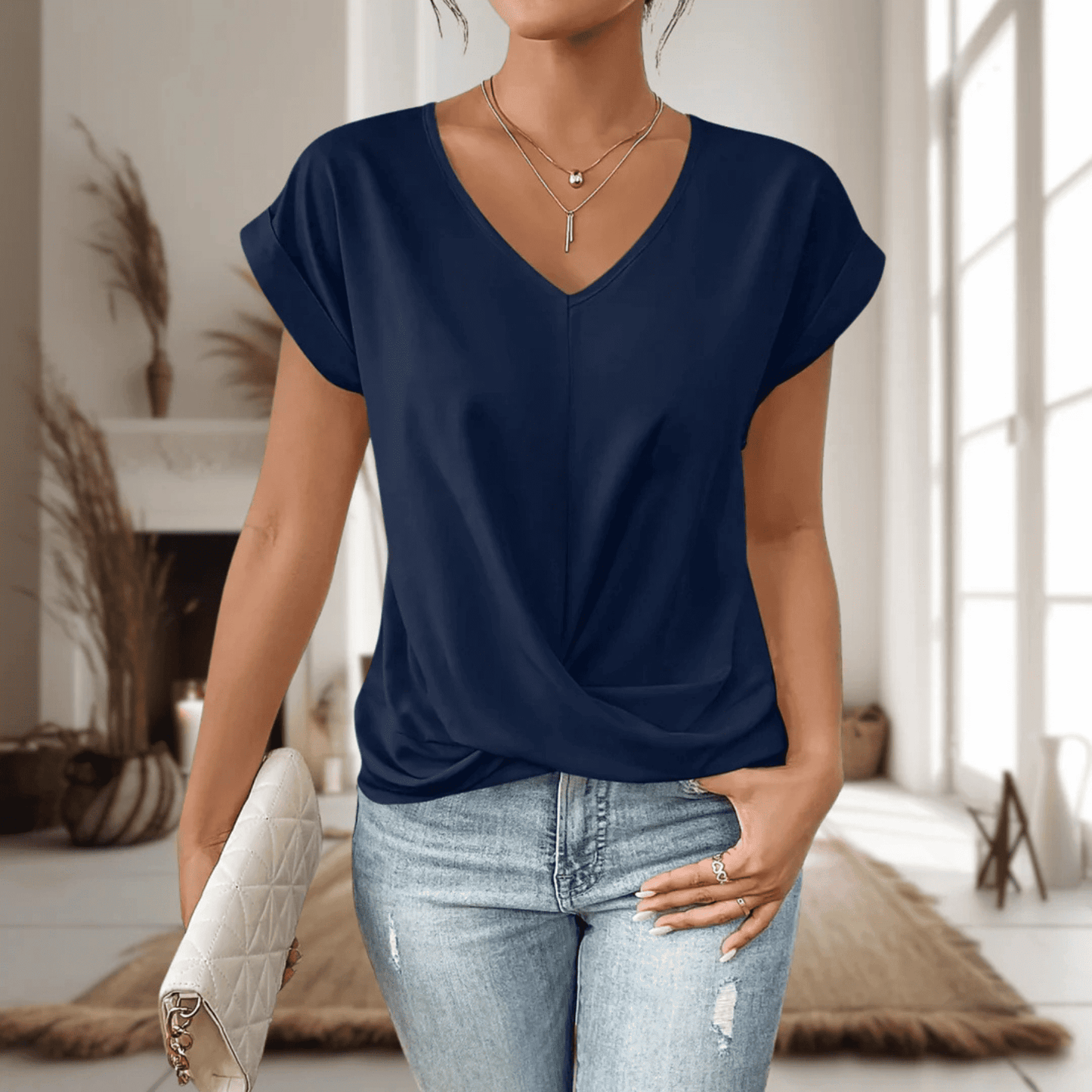 Camiseta de Mujer con Escote Corazón | Casual