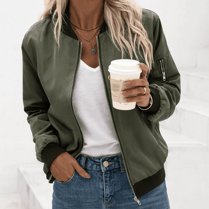 Chaqueta Bomber de Mujer - Corte Holgado