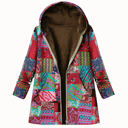 Chaqueta Larga de Mujer - Capucha y Cierre con Cremallera