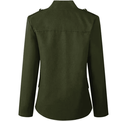 Chaqueta Militar de Mujer - Doble Botonadura y Corte Entallado