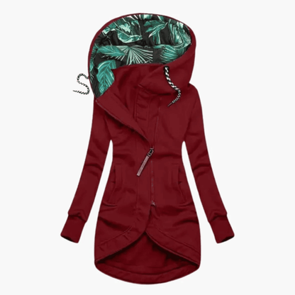 Chaqueta Parka de Mujer - Capucha y Cierre Asimétrico