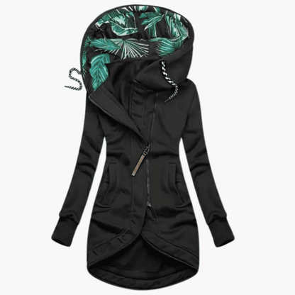 Chaqueta Parka de Mujer - Capucha y Cierre Asimétrico