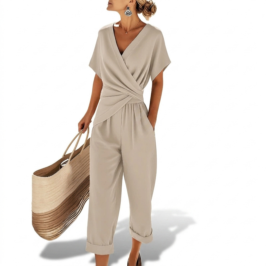 Conjunto de Mujer de Dos Piezas - Escote Cruzado