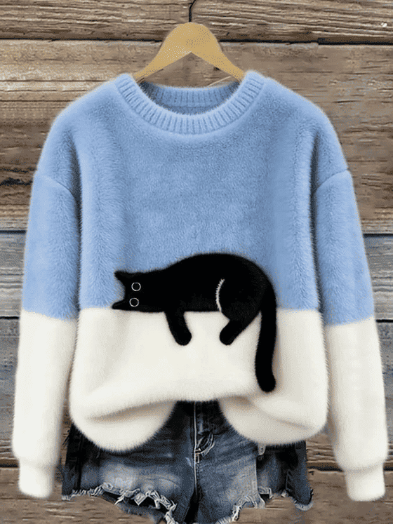 Jersey de Mujer - Cuello Redondo y Corte Relajado