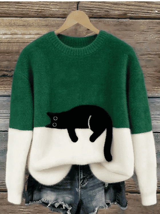 Jersey de Mujer - Cuello Redondo y Corte Relajado