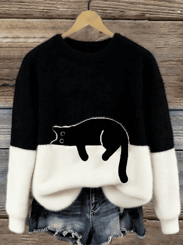 Jersey de Mujer - Cuello Redondo y Corte Relajado