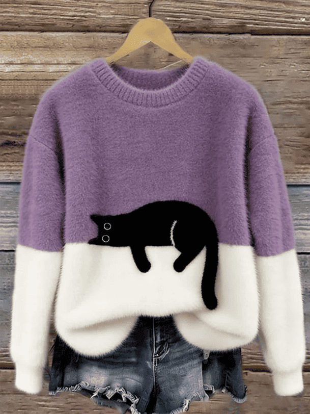 Jersey de Mujer - Cuello Redondo y Corte Relajado