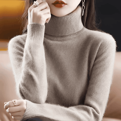 Jersey de Mujer con Cuello Alto - Corte Entallado