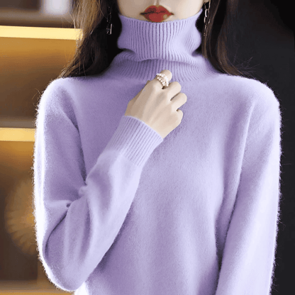 Jersey de Mujer con Cuello Alto - Corte Entallado