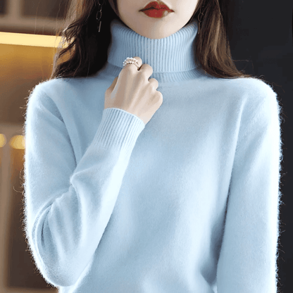 Jersey de Mujer con Cuello Alto - Corte Entallado