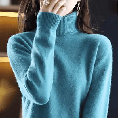 Jersey de Mujer con Cuello Alto - Corte Entallado