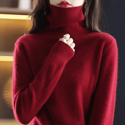 Jersey de Mujer con Cuello Alto - Corte Entallado