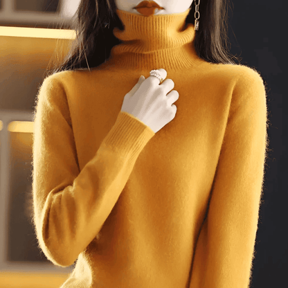 Jersey de Mujer con Cuello Alto - Corte Entallado