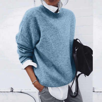 Jersey de Mujer con Hombros Caídos - Cuello Redondo