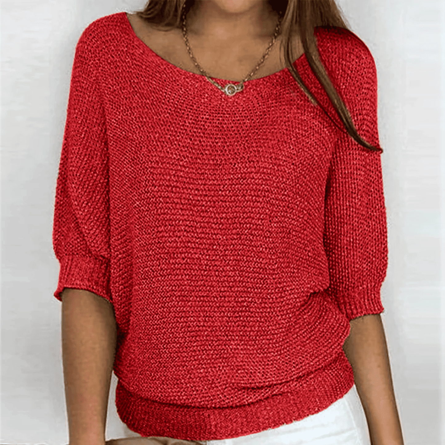 Jersey de Mujer con Manga 3/4 - Diseño Calado