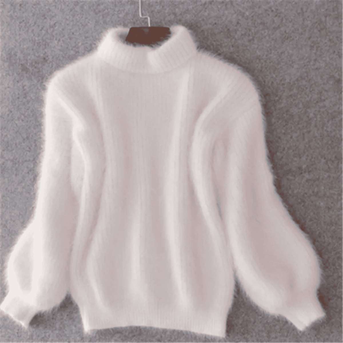 Jersey de Mujer con Mangas Abullonadas - Cuello Alto