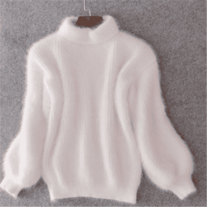 Jersey de Mujer con Mangas Abullonadas - Cuello Alto