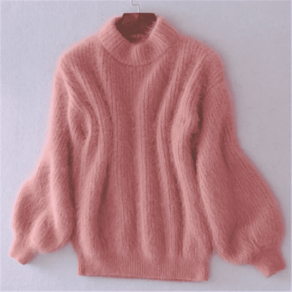 Jersey de Mujer con Mangas Abullonadas - Cuello Alto