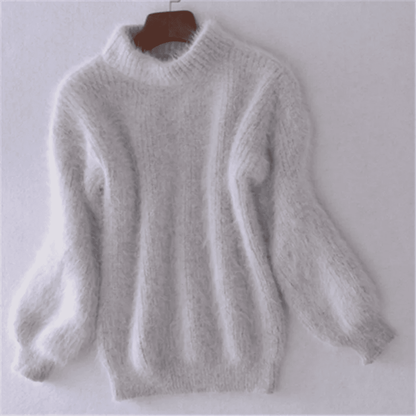 Jersey de Mujer con Mangas Abullonadas - Cuello Alto