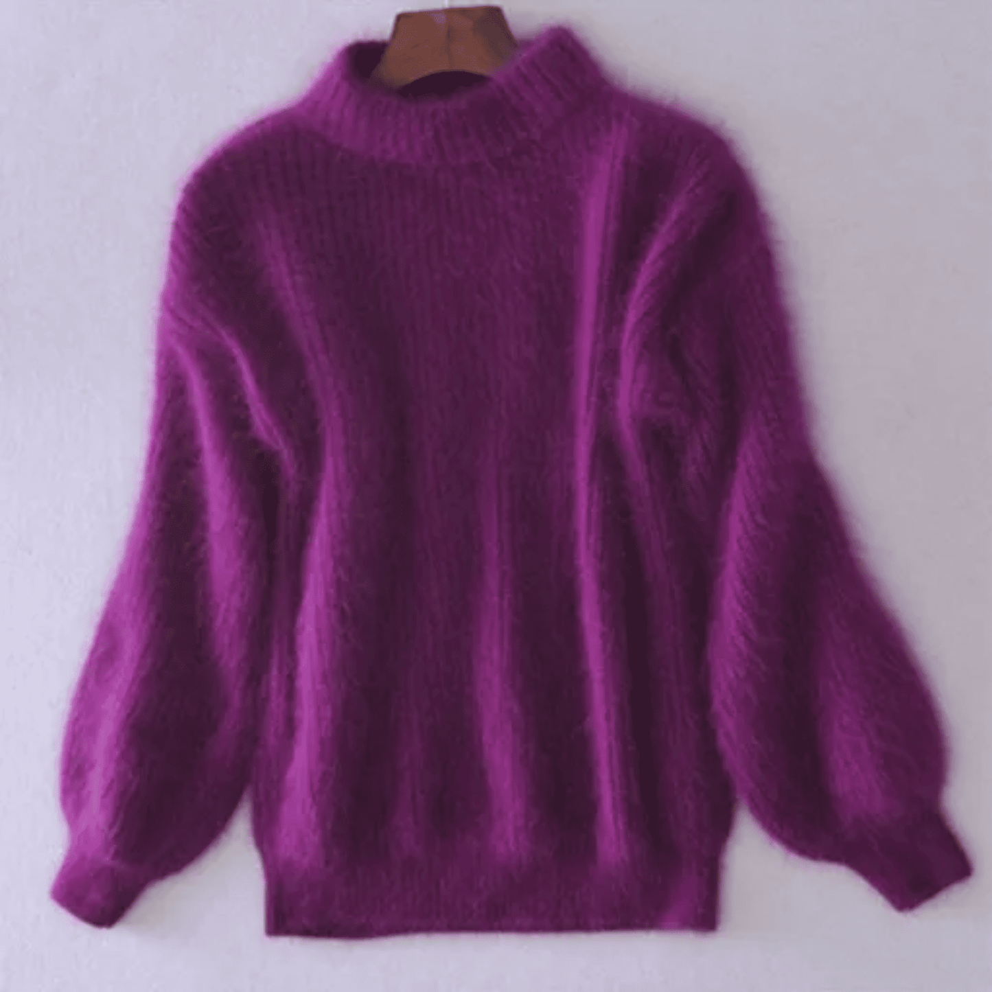 Jersey de Mujer con Mangas Abullonadas - Cuello Alto