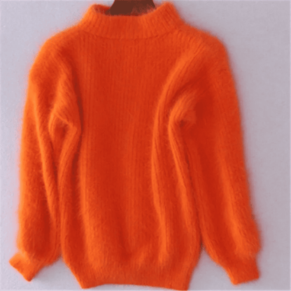 Jersey de Mujer con Mangas Abullonadas - Cuello Alto