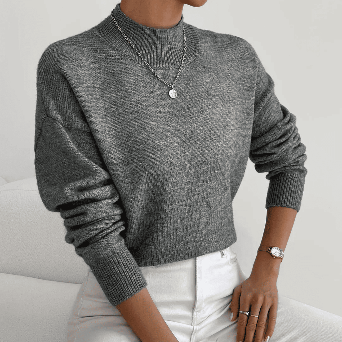 Jersey de Mujer de Cuello Alto | Manga Larga