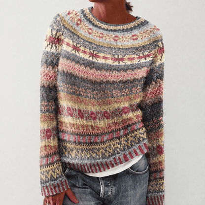 Jersey de Mujer de Punto - Cuello Redondo y Corte Relajado
